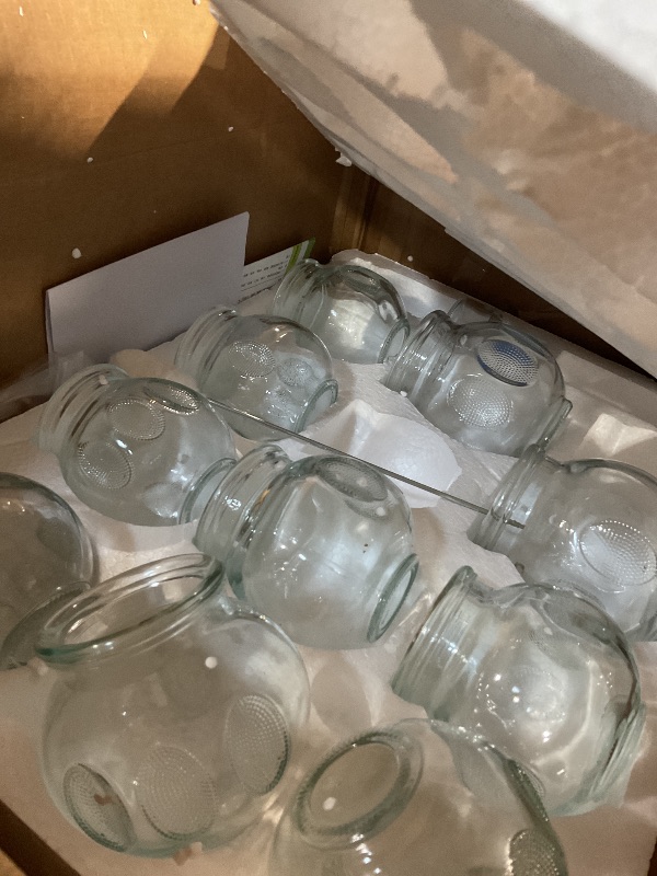 Photo 1 of ?? 12 pcs Thick Glass Cupping Set for Professionals (2 Cups #5~2.87"x4"x3.5") (4 Cups #4~2.5"x3.5"x3") (4 Cups #3~2.25"x3.12"x2.8") (2 Cups #2~2.37"x3"x2") - We Pay Your Sales Tax
