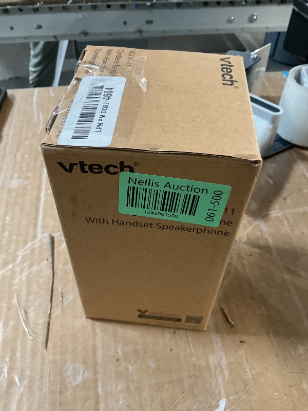 Photo 1 of [New] VTech VG131-11 DECT 6.0 Cordless Phone - Bluetooth Connection, Blue-White Display, Big Buttons, Full Duplex, Caller ID, Easy Wall Mount, 1000ft Range (Black)
