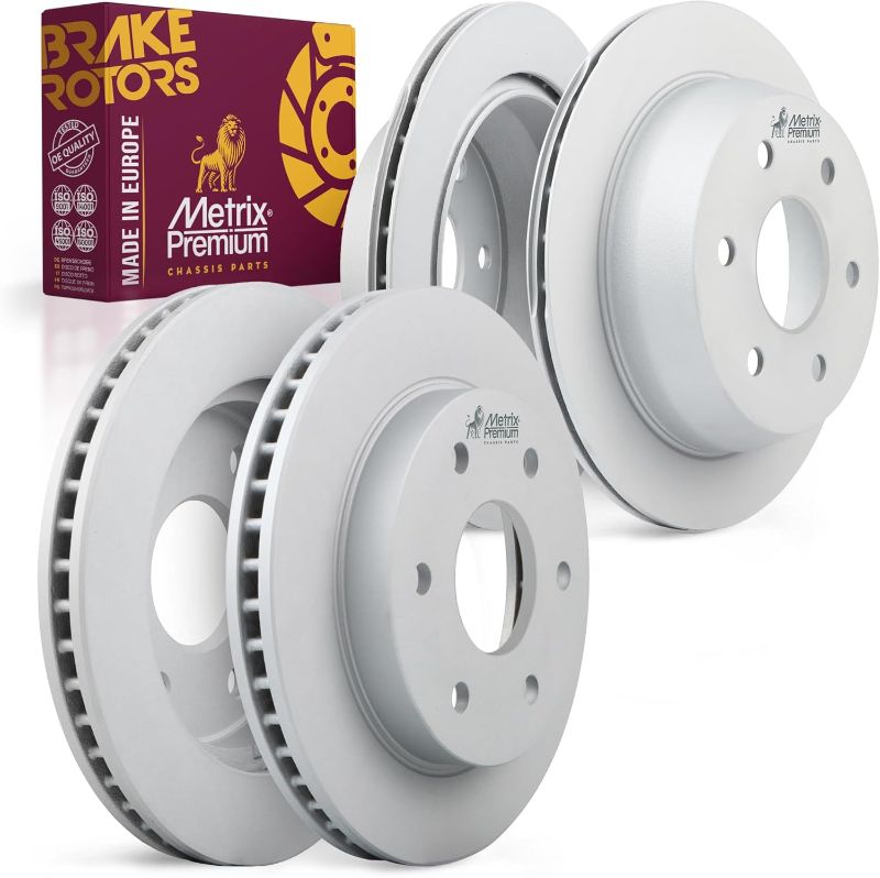 Photo 1 of (PARTIAL SET) Metrix Premium Chassis Parts - 4 PCS Front/Rear Brake Rotor Kit Fits Chevrolet Astro, Avalanche 1500, Silverado 1500, Classic, Suburban 1500, GMC Sierra 1500, Classic, Safari, 09.8192.81, 09.8810.81
