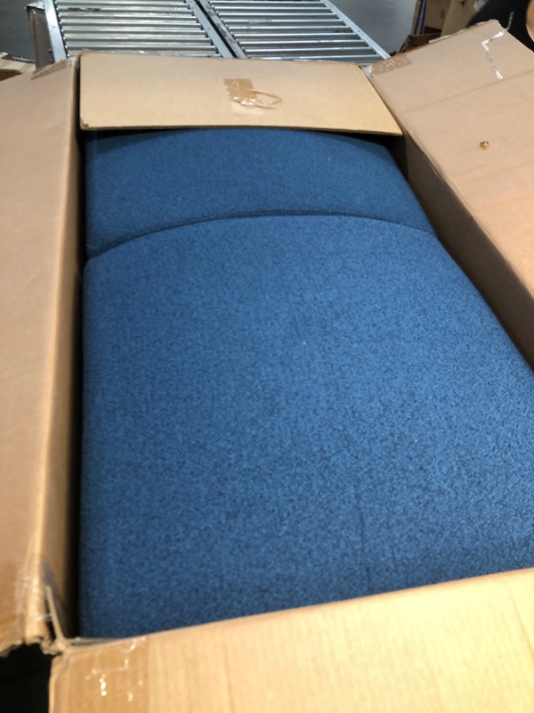 Photo 1 of (PARTIAL SET) Marsail 3-in-1 Convertible Sofa Bed, 54" Sleeper Sofa with Solid Wood Side Table & Frame, Pull-Out Couch with USB Ports & Side Pockets, Loveseat Sofa with Adjustable Backrest, Blue