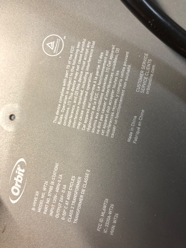 Photo 1 of (sold for parts)(repair) Orbit 57985 B-hyve XR 8-Zone Smart Indoor/Outdoor Sprinkler Controller