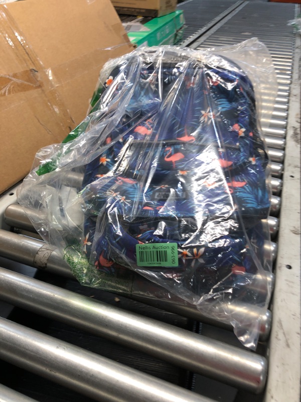 Photo 1 of ***(MAJOR DAMAGE/ SEE NOTES)***
J World New York Sunrise Kids Rolling Backpack for Girls Boys Teen. Roller Bookbag with Wheels, New Flamingo, 18"