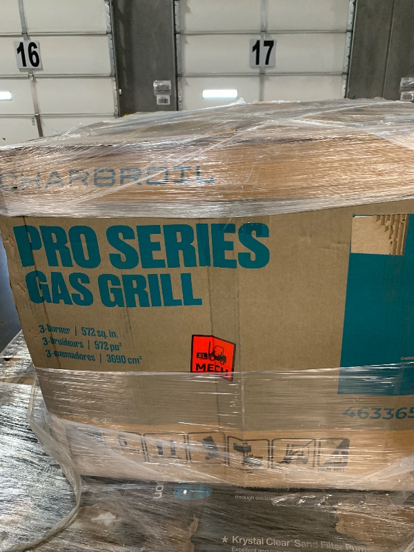 Photo 1 of *** FACTORY SEALED***Char-Broil® Pro Series™ with Amplifire™ Technology 3-Burner Propane Gas Grill and Griddle Cabinet, Black - 463365124