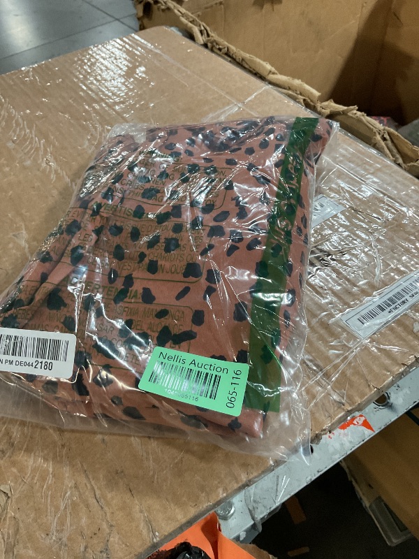 Photo 1 of ***(MISSING BELT)***
SySea Womens High Waist Leopard Pants Wide Leg Long Belted Palazzo Trousers with Pockets.  Medium