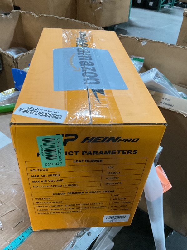 Photo 1 of (PARTIAL SET) (MISSING BATTERY TO TEST) HEINPRO Cordless Leaf Blower and Hedge Trimmer Combo, Compatible with DEWALT 20V MAX Battery (Battery and Charger not Included)