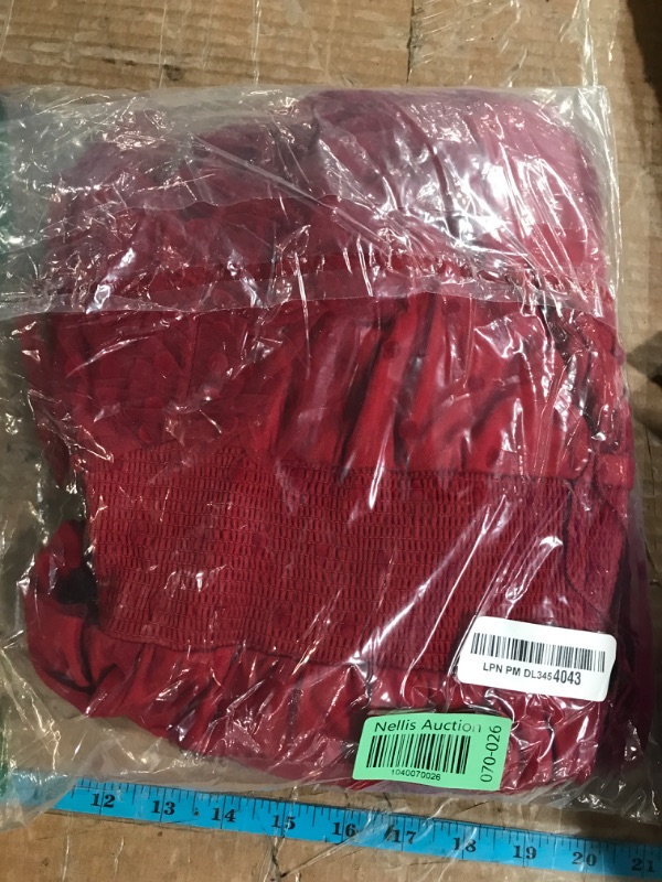 Photo 1 of (size 8)(please see all images) Betsy & Adam Women's Strapless Midi Dress with Front Bow Detail and Hidden Back Zipper, Red