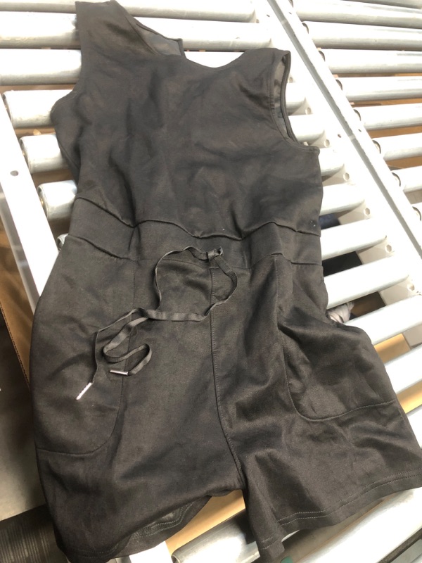 Photo 1 of (MEDIUM) (BAGGED) ANRABESS Romper for Women Short Jumpsuit Summer Casual Dressy Sleeveless Outfits Beach Vacation 2025 Trendy One Piece Clothes Black Medium