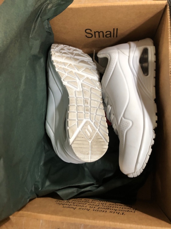Photo 1 of Skechers Women's Uno-Stand on Air Sneaker, White, 7.5 Wide