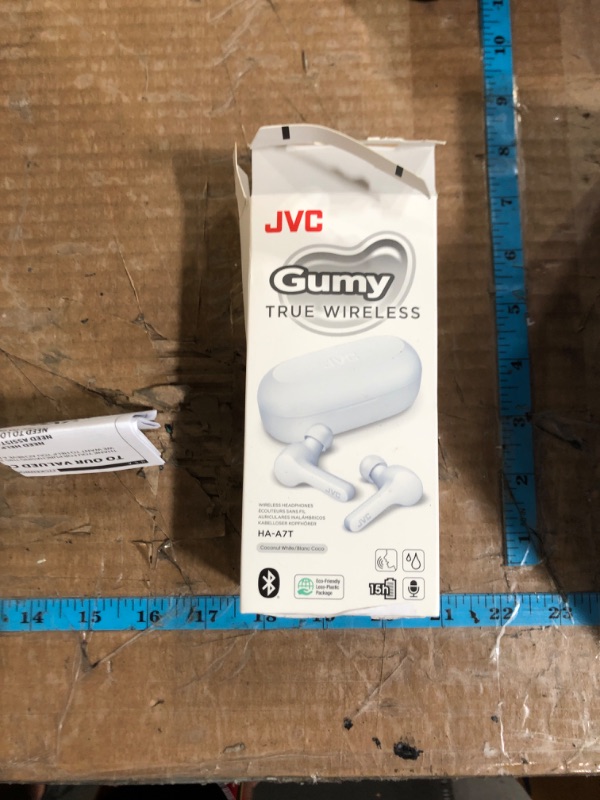 Photo 1 of (left ear does not work) JVC Gumy Truly Wireless Earbuds Headphones, Bluetooth 5.0, Water Resistance(IPX4), Long Battery Life