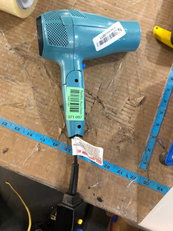Photo 1 of ***(MAJOR DAMAGE/ SEE NOTES)***
Conair Hair Dryer with Folding Handle and Retractable Cord, 1875W Travel Hair Dryer, Conair Blow Dryer