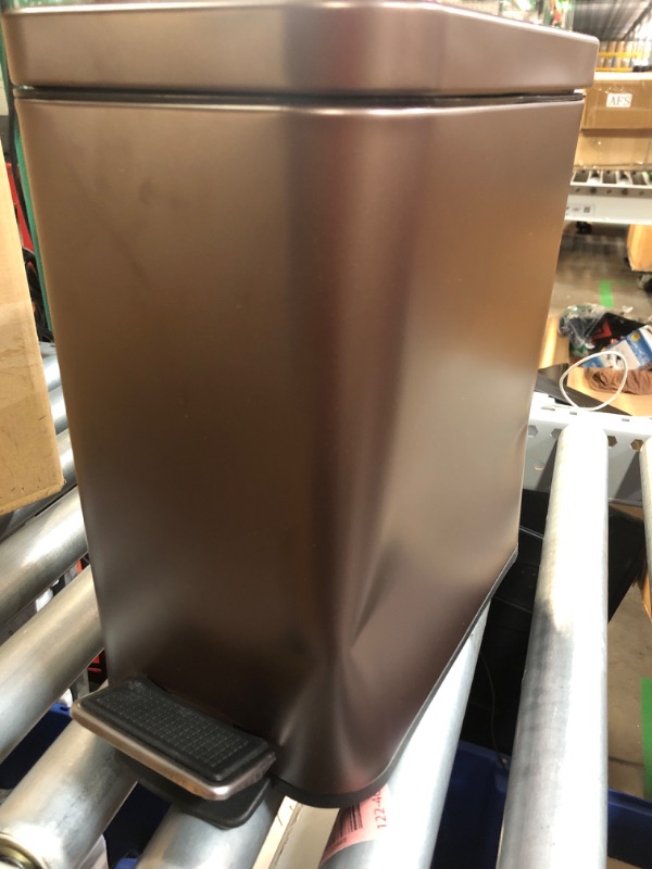 Photo 1 of (see images for damage) Homie Soft Close, Slim Trash Can 3.2 Gallon with Anti - Bag Slip Liner and Lid, Use as Mini Garbage Basket