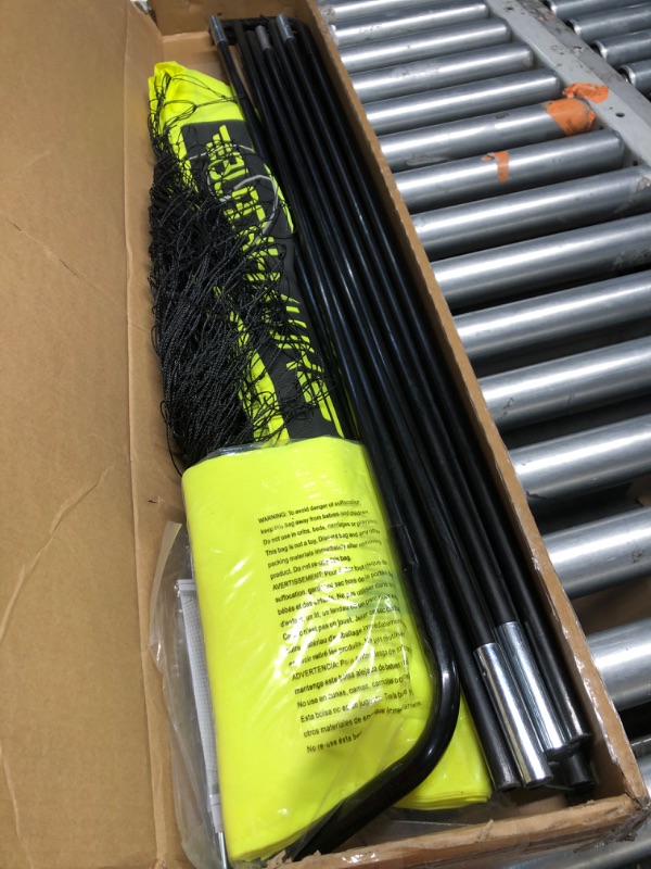 Photo 1 of **SEE NOTES** Franklin Sports Blackhawk Backyard Soccer Goal - Portable Kids Soccer Net - Pop Up Folding Indoor + Outdoor Goals - 12' x 6' - Optic Yellow