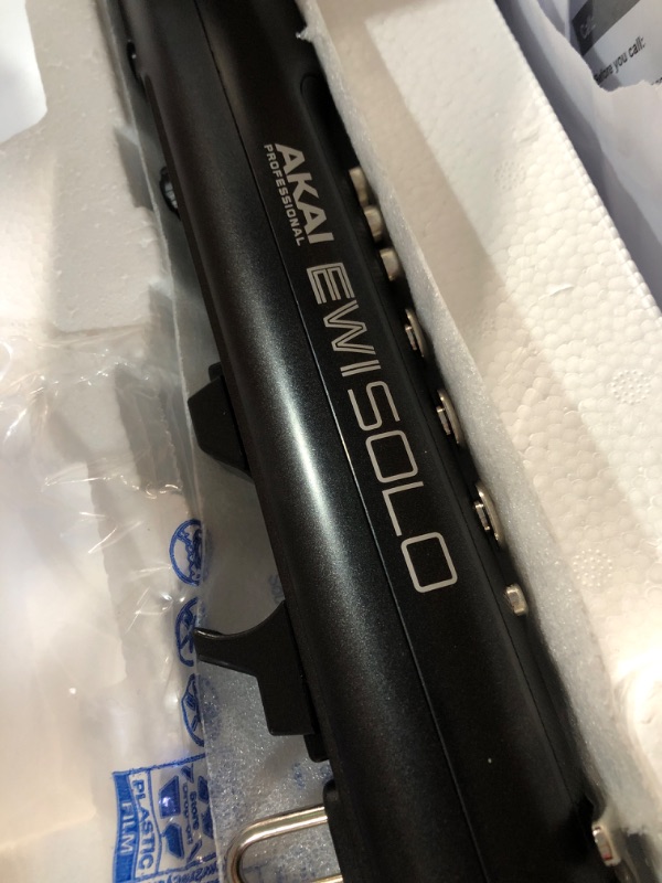 Photo 1 of (used)(see all images) AKAI Professional EWI Solo - Electronic Wind Instrument With Built-in Speaker Connectivity,Black