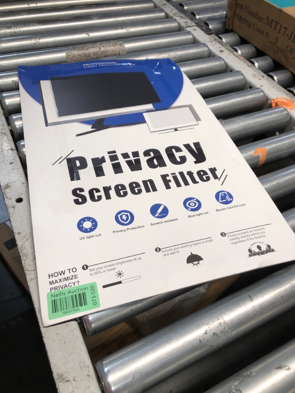 Photo 1 of [2 Pack] 24 Inch Computer Privacy Screen for 16:9 Aspect Ratio Widescreen Monitor, Eye Protection Anti Glare Blue Light Computer Monitor Privacy Filter, Removable Anti-Scratch 24in Protector Film