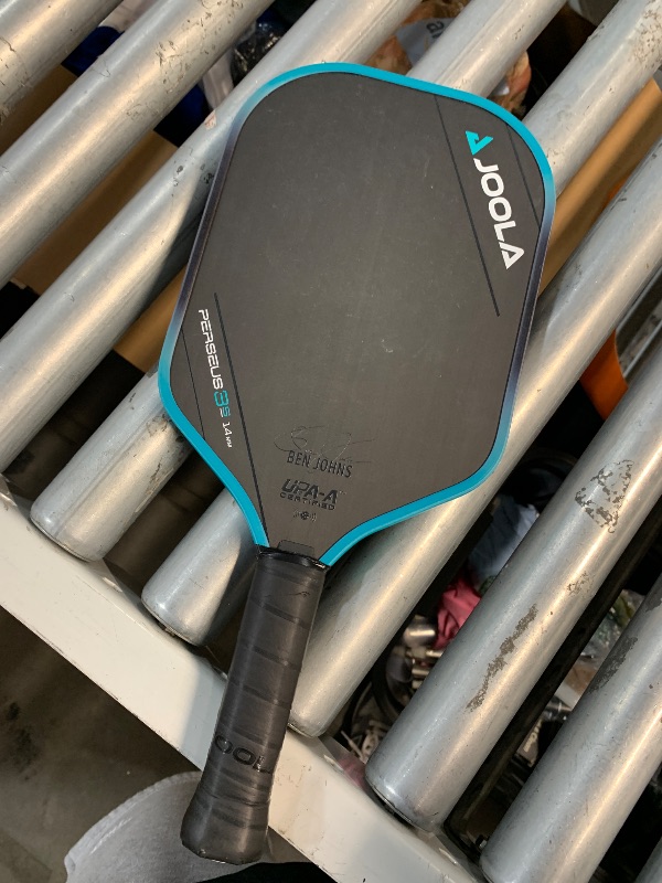 Photo 1 of (BAGGED) (USED/FAIR) JOOLA Ben Johns Perseus 3S 14mm Pickleball Paddle w/Propulsion Core - Charged Carbon Surface Technology. UPA Approved - Elongated Body Shape w/Large Sweet Spot. NFC Chip Enabeled & UPA-A Certified.