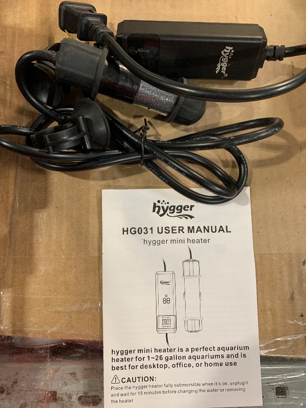 Photo 1 of (please see all images) hygger Small Aquarium Betta Heater, Submersible Fish Tank Heater 10W/25W/50W/100W 