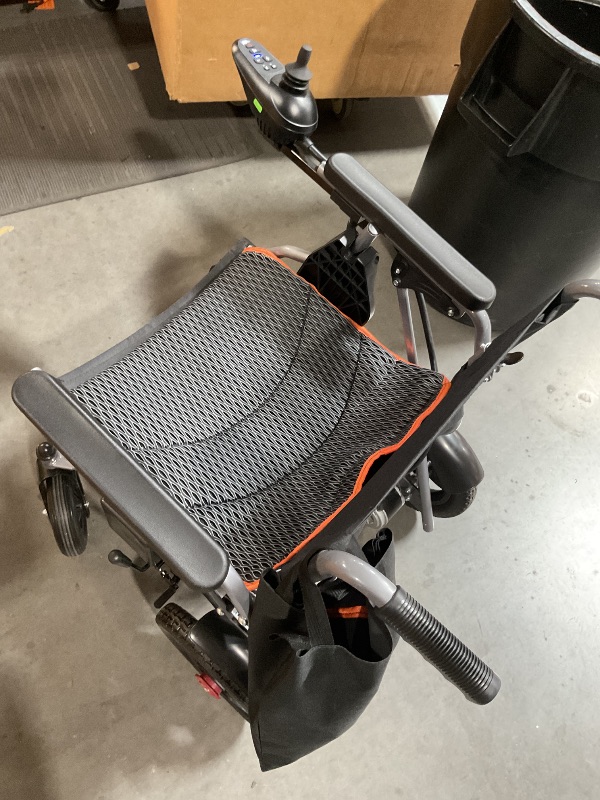 Photo 1 of (Needs new brakes) UJQNBM Electric Wheelchair for Adults Lightweight Foldable Power Wheelchairs, Motorized Wheelchair with One-Click Mute Function and SOS Alert Button