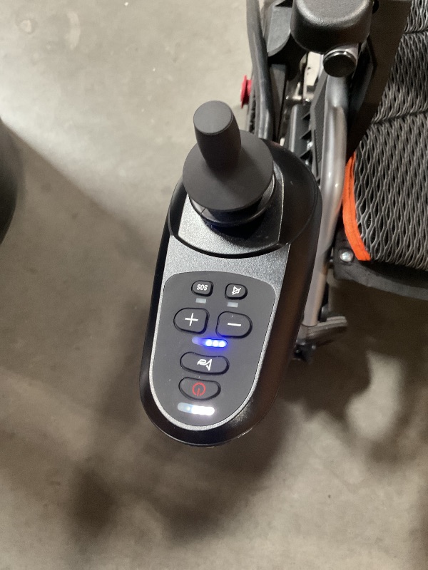 Photo 1 of (Needs new brakes) UJQNBM Electric Wheelchair for Adults Lightweight Foldable Power Wheelchairs, Motorized Wheelchair with One-Click Mute Function and SOS Alert Button