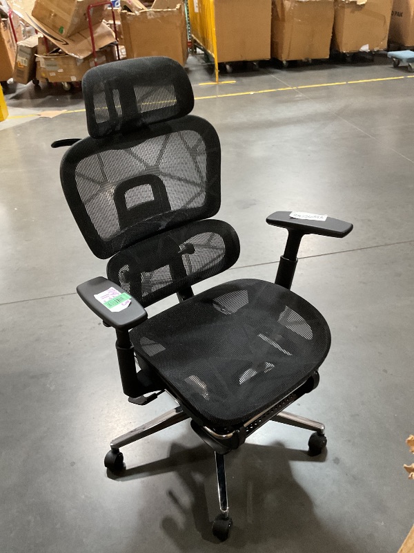 View 3 of Mesh Ergonomic Office Chair with Footrest,High Back Mesh Gaming Chair with Lumbar Support,Back Support,Adjustable Headrest and Armrests for Home Office