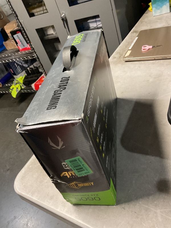 Photo 1 of **PARTS ONLY- NOT FUNCTIONAL** MISSING CORE!!!!
ZOTAC GAMING GEFORCE RTX 5090 AMP EXTREME INFINITY DLSS 4 32GB GDDR7 512-BIT 28 GBPS PCIE 5.0 GAMING GRAPHICS CARD, ICESTORM 3.0 ADVANCED COOLING, SPECTRA 2.0 ARGB LIGHTING, ZT-B50900B-10P