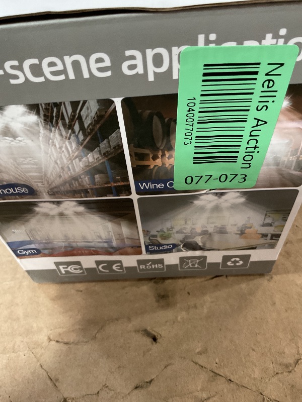 Photo 1 of (one light does not work) POLARPRA Garage Lights - 2Pack Super Bright 32000LM LED Garage Ceiling Light 6500K LED Shop Light w/ 6 Deformable Panels