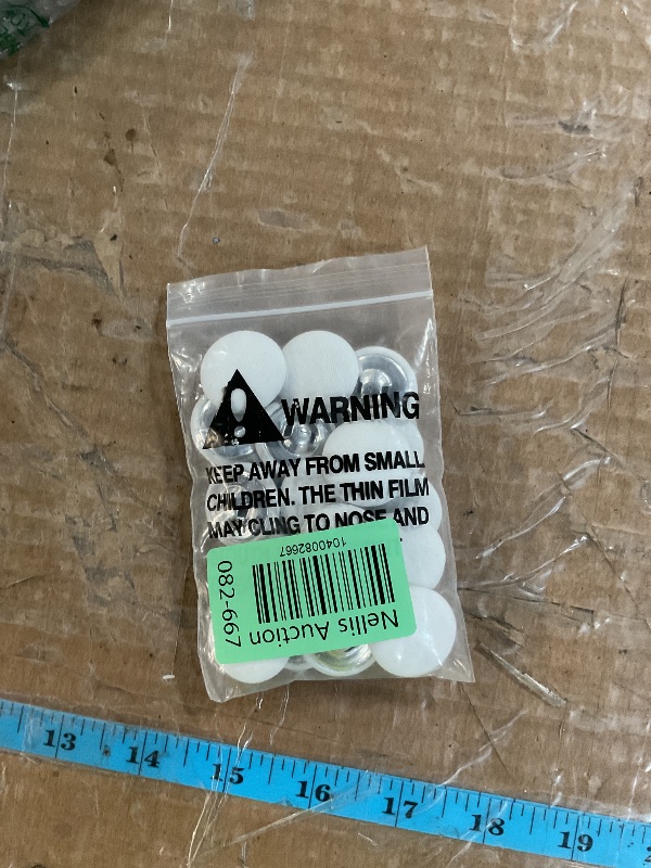 Photo 1 of 20pcs Coat Fabric Button ?Dress Shirt Suit Fabric Button ?Metal Round Button Clothes Wild Button Decorative Accessories (White, 40L=25mm)