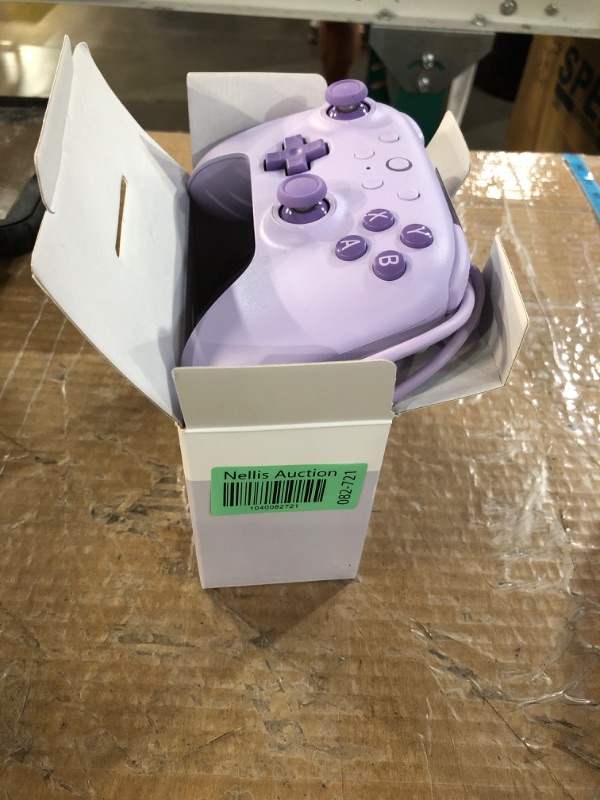 Photo 1 of (BAD CABLE OR CONTROLER WONT RESPOND) 8Bitdo Ultimate 2C Hall Effect Joysticks and Hall Triggers Wired Controller for Windows PC and Android, with Remappable L4/R4 Bumpers, Turbo function & Rumble vibration (Purple)
