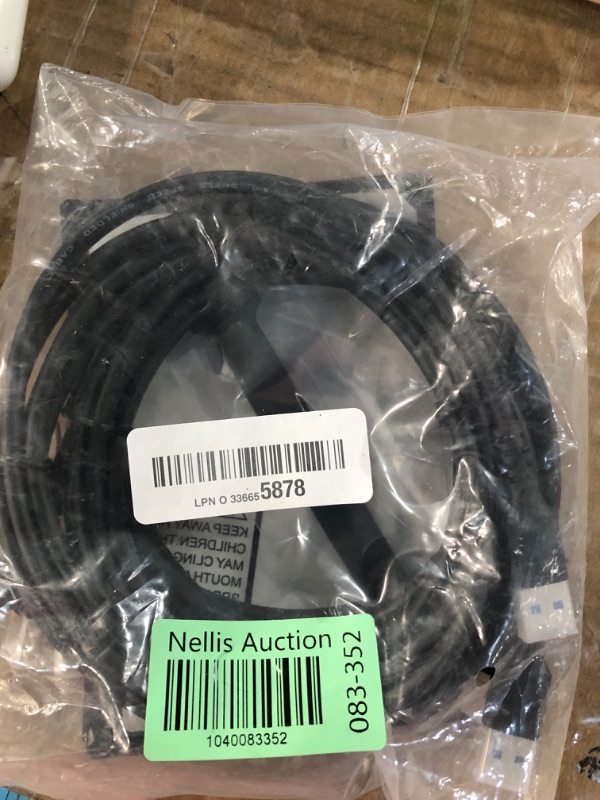Photo 1 of USB to USB Cable 6 Feet (3 Pack), USB 3.0 Male to Male Cord, Type A 5Gbps Data Transfer Cable for Hard Drive, Laptop, DVD Player, USB 3.0 Hub, Monitor, Camera, Set Up Box with 5 pcs Cable Ties- 6 ft