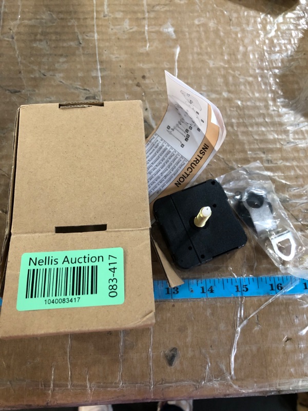 Photo 1 of 31mm Quartz Clock Movement Mechanism DIY Replacement Kit, Repair Set Battery Operated Repair Parts Compatible with Wall Clock Without Second Hand (Shaft Length 1-1/5 inch)