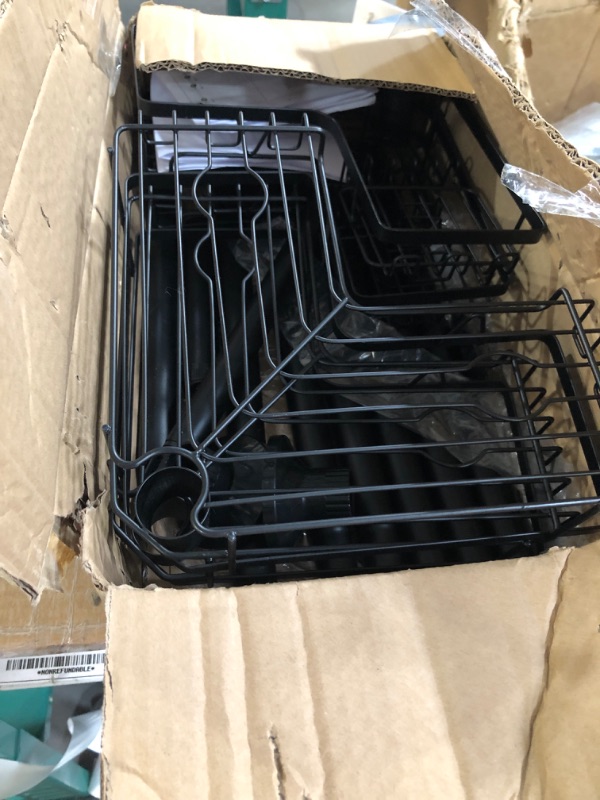 Photo 1 of (used)(damaged)(parts only) DAOYA Corner Shower Caddy Tension Pole - 4 Tier Stainless Steel Rustproof Shower Corner Caddy for Bathroom Shower 