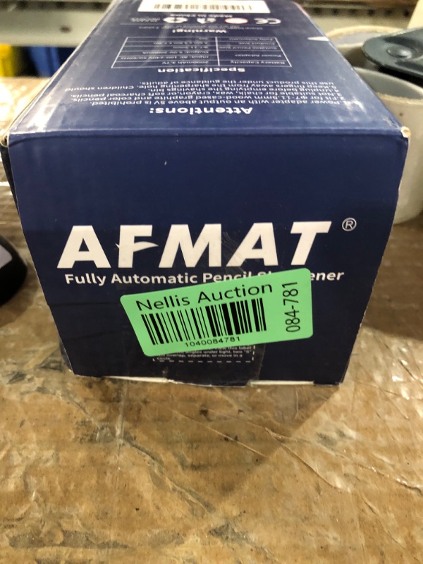 Photo 1 of AFMAT Electric Pencil Sharpener for Colored Pencils, Fully Automatic Robot Pencil Sharpener, Auto in & Out, Rechargeable Hands-Free for 7-11.5mm Jumbo Pencils, Home, Classroom