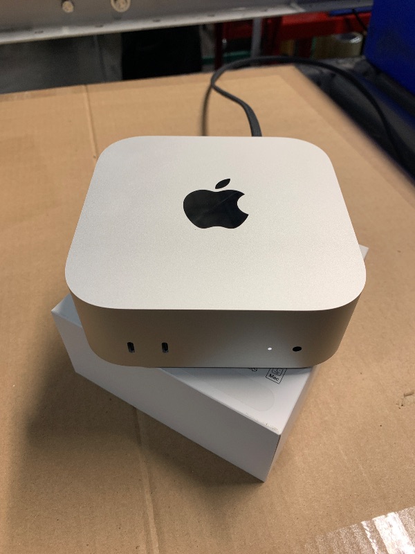 Photo 1 of Apple 2024 Mac mini Desktop Computer with M4 chip with 10?core CPU and 10?core GPU: Built for Apple Intelligence, 16GB Unified Memory, 256GB SSD Storage, Gigabit Ethernet. Works with iPhone/iPad