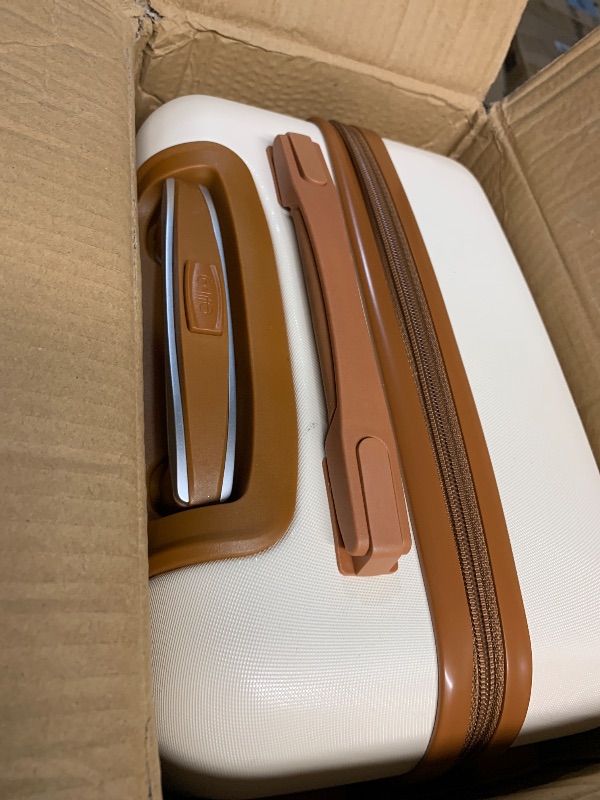 Photo 1 of (USED/FAIR) ***Its only one left **Misisng Two Pcs***
Coolife Suitcase Set 3 Piece Luggage Set Carry On Travel Luggage TSA Lock Spinner Wheels Hardshell Lightweight Luggage Set(White, 3 piece set (BP/TB/20))