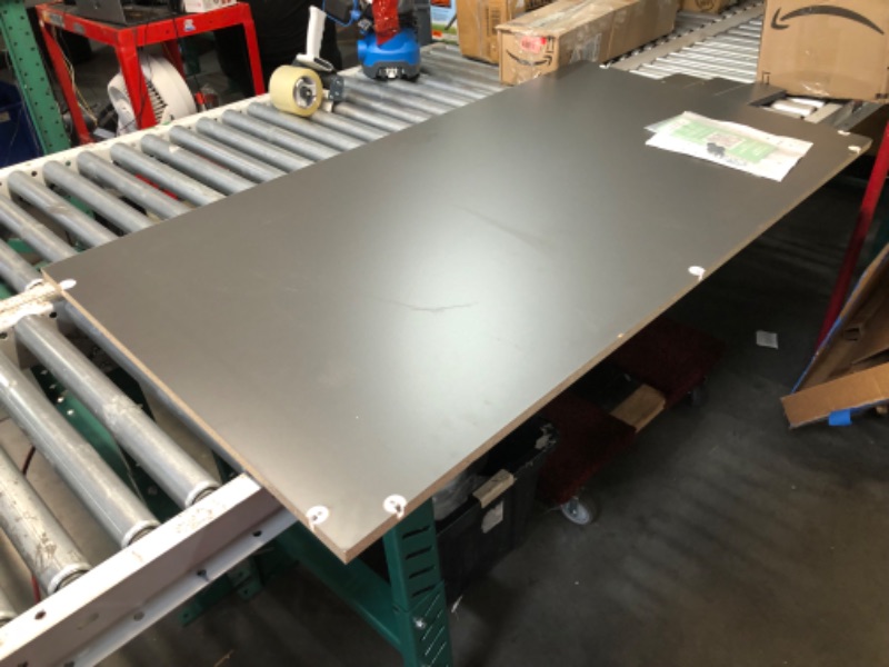 Photo 1 of ***DAMAGED - CHIPPED AND SCRATCHED - MISSING HARDAWRE***
OfficeSimpli Large Washer Dryer Countertop 30 x 58 - Made in USA - Heavy-Duty Laundry Countertop Over Washer and Dryer, Laundry Room Countertop Organization Solution with Non-Slip Pads, Slate Grey
