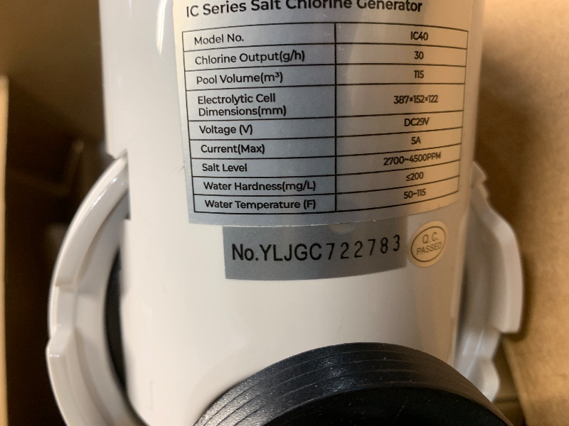 Photo 1 of (see all images) Crystala Filters Replacement for IC40 Pool Salt Chlorine Generator