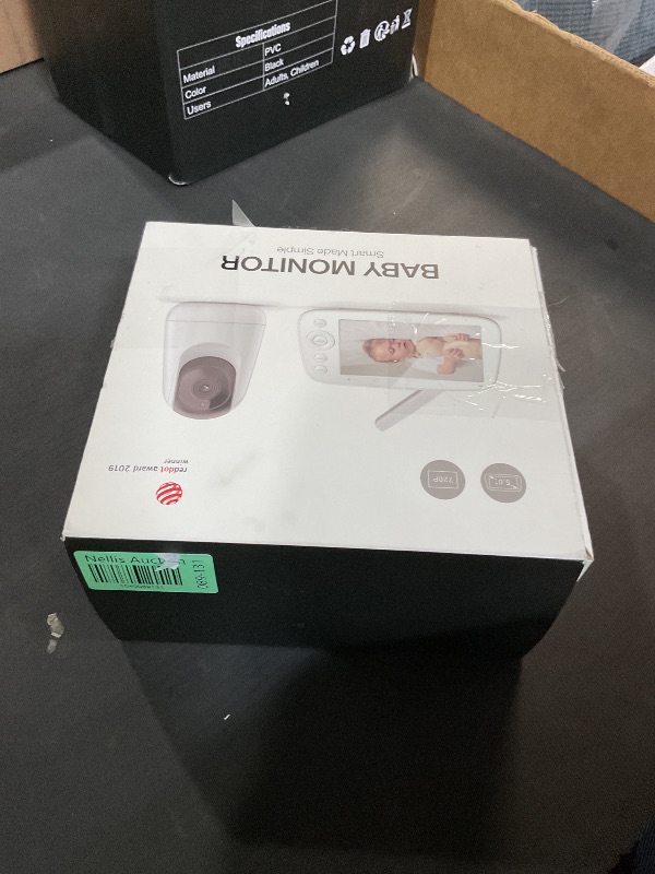 Photo 1 of (broken antena) HiPP Baby Monitor, 5" 720P Video Baby Monitor with Pan-Tilt-Zoom Camera, Audio and Visual Monitoring