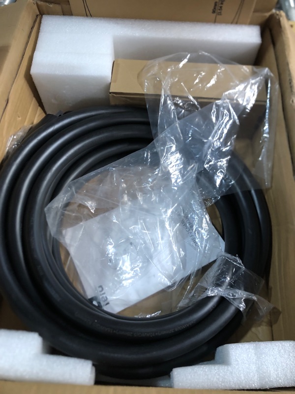 Photo 1 of (UNABLE TO TEST FULLY) (PARTS) Tera for Tesla EV Charger Level 2 J1772: ETL Energy Star 48A Adjustable 240V - with Manual Setting Amps & Schedule on Unit - NEMA 14-50 25FT Extra Long Charging Cable IP65 W01