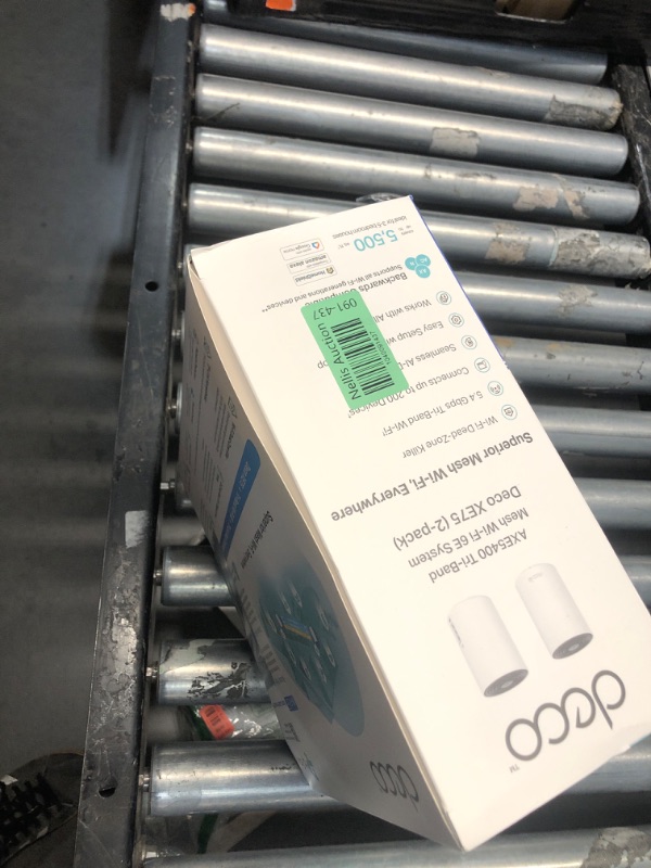 Photo 1 of (Used)(see images)TP-Link Deco AXE5400 Tri-Band WiFi 6E Mesh System(Deco XE75) - Covers up to 5500 Sq.Ft, Replaces WiFi Router and Extender