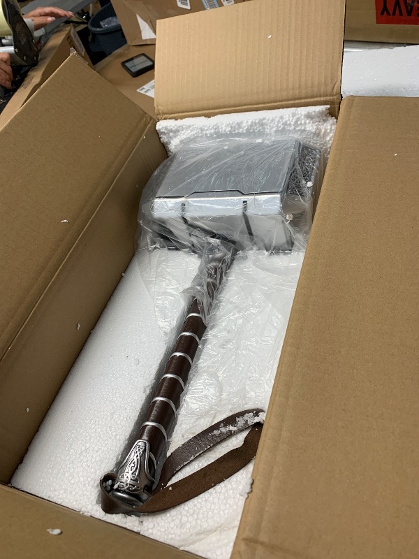 Photo 1 of (Damaged)(sold for parts)(repair) Cosplay Props Thor's Hammer with Base