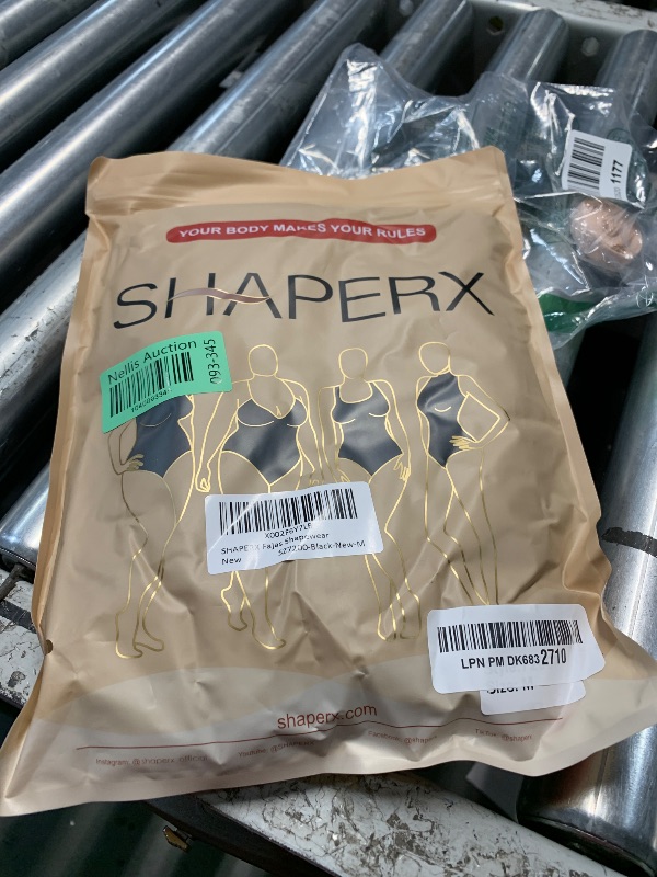 Photo 1 of (MEDIUM) (BAGGED) SHAPERX Women's Fajas Colombianas Shapewear Postpartum Tummy Control Body Shaper Butt Lifter Bodysuit,SZ7200-Black-New-M