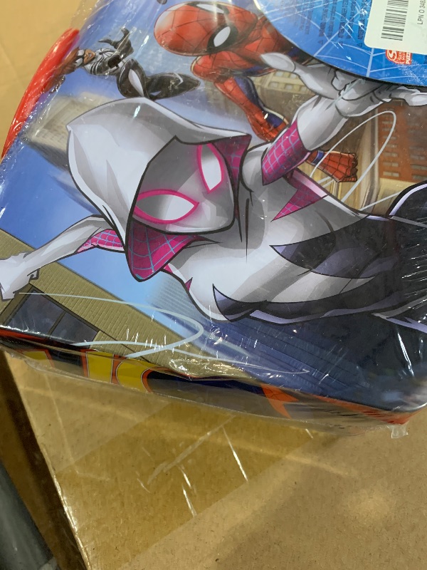 Photo 1 of (see images for damage) Marvel Spiderman Large Lunch Tin Box with 24pc Puzzle Inside