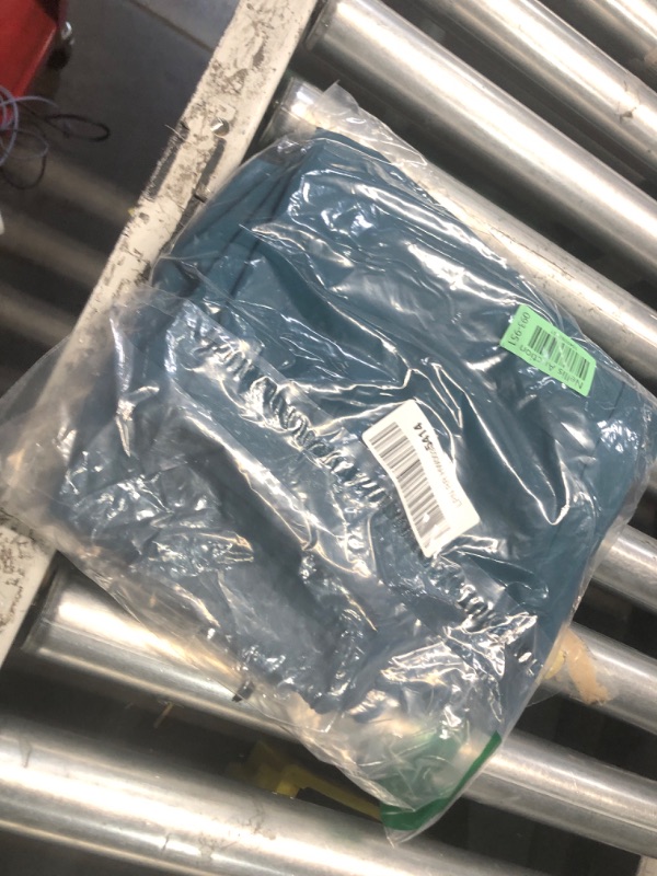 Photo 1 of ***SEE NOTES*** 
floralhue Scrubs for Women, V-Neck Scrubs Top & Cargo Pants with 12 Pockets, Yoga Waistband, 4 Way Stretch, Caribbean Blue