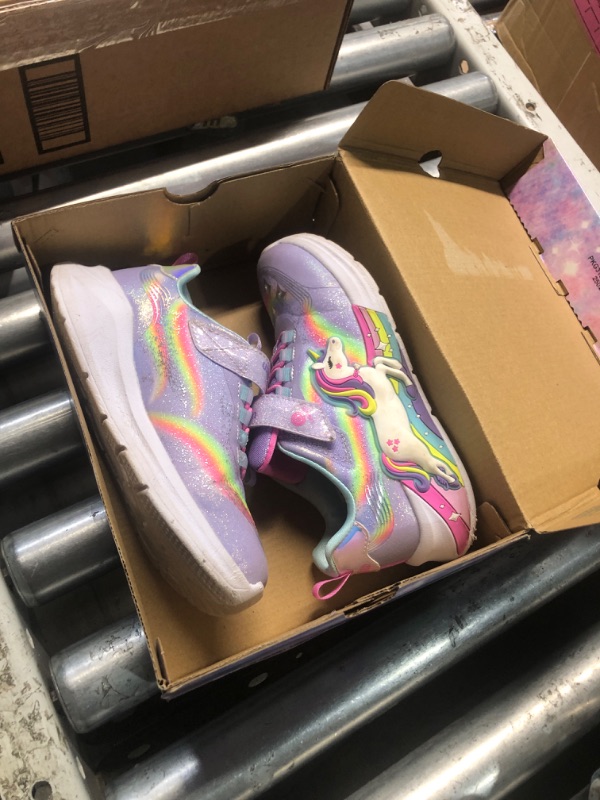 Photo 1 of *LIGHTS DO NOT FUNCTION* Skechers Girls Unicorn Chaser Sneaker, Lavender/Multi, 13.5 Little Kid