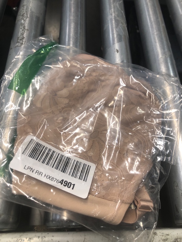 Photo 1 of Full Figure Plus Size Wonderwire Front-Closure Stretch Lace Bra Underwire #9245 Café