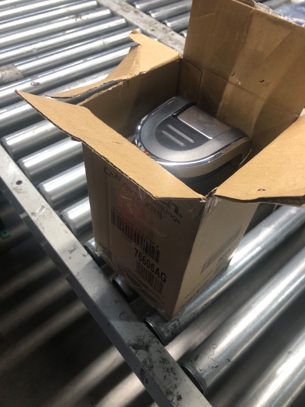 Photo 1 of Hamilton Beach Smooth Touch Electric Automatic Can Opener with Easy Push Down Lever, Eliminates Sharp Edges, Opens All Standard-Size and Pop-Top Cans, Extra Tall, Black and Chrome (76606AG)