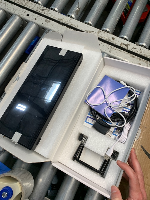 Photo 1 of (PARTS) (UNTESTED) 12.3 Portable Touchscreen Monitor,1920*720 IPS Mini Touch Screen,Travel Monitor with Foldablestand & Speaker, HDMI USBC CNC External Monitor for Laptop Phone Aida64 GPU CPU RAM Monitoring, VESA