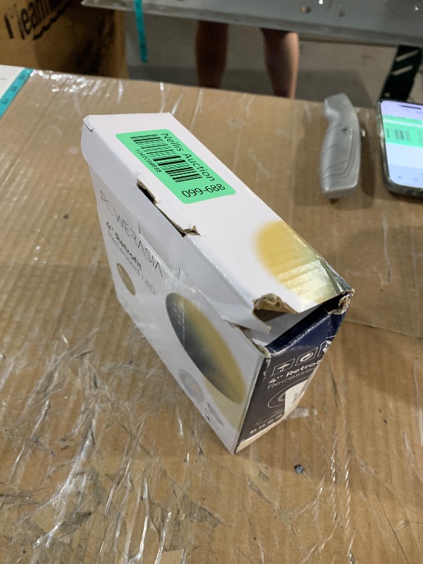 Photo 1 of 1 Pack 4 Inch LED Can Lights Retrofit Recessed Lighting, 5CCT 4 Inch Recessed Downlight Selectable 2700K-6000K Dimmable, 9W 630LM Recessed Lights with Metal Smooth Trim- ETL and Energy Star Certified