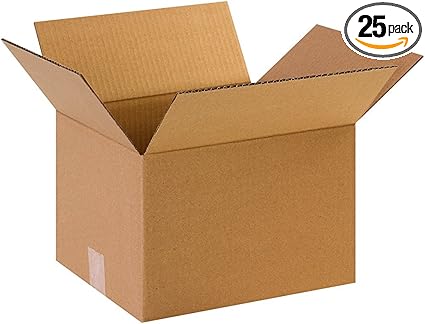 Photo 1 of (please see all images) BOX USA Shipping Boxes Small 12"L x 10"W x 8"H, 25-Pack | Corrugated Cardboard Box for Packing, Moving and Storage
