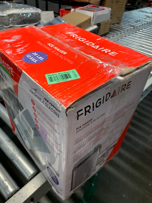 Photo 1 of (sold for parts) Frigidaire 26 Lbs per Day Portable Compact Maker, Ice Making Machine, Stainless