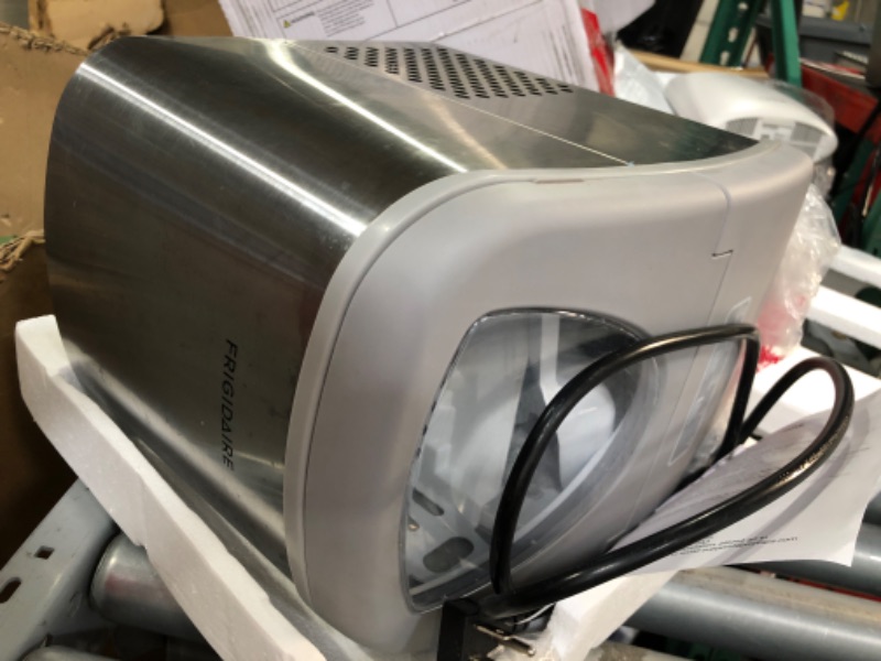 Photo 1 of (sold for parts) Frigidaire 26 Lbs per Day Portable Compact Maker, Ice Making Machine, Stainless
